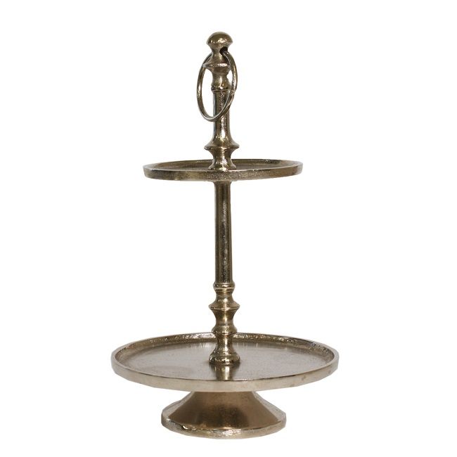 Etagere Silber H33 cm