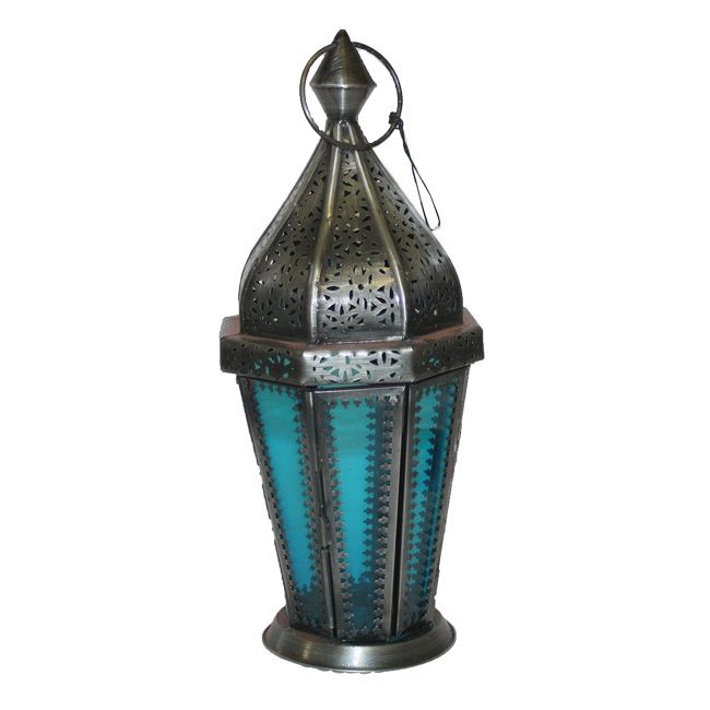 Windlicht Orient Silber D12 x H28 cm