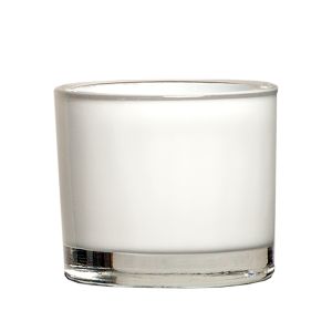 Windlicht Weiß D9 x H8 cm