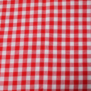 Tischtuch Rot-Weiß B130 x T130 cm