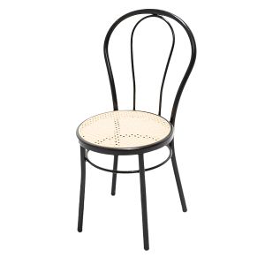 Bistrostuhl mit Korbgeflecht