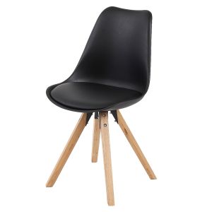 Schalenstuhl Schwarz