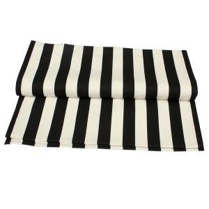 Läufer Schwarz-Weiß B300 x T30 cm