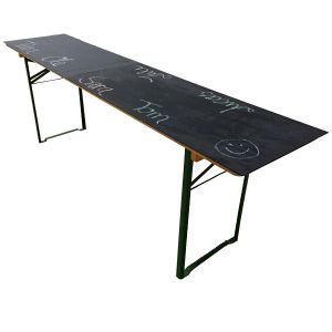 Tisch ABC-Fest B220 x T50 cm