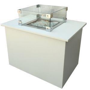 Loungetisch mit Feuerstelle B85 x T60 cm