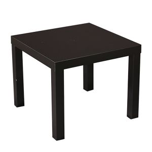 Beistelltisch B55 x T55 cm Schwarz