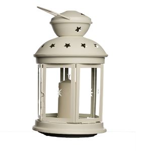 Laterne Star H38 cm mit Kerze