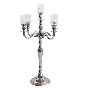 Centerpiece-Set Leuchter 5arm H60 cm mit Partylichtern
