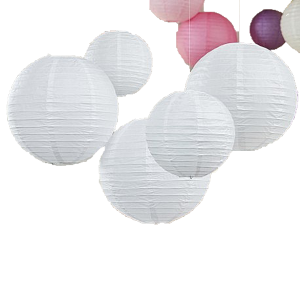 Lampion Weiß D45 cm