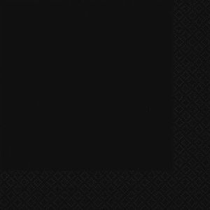 Serviette Basic B40 cm-Schwarz