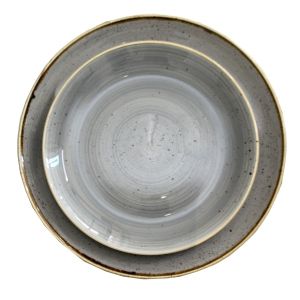 Tellerset Stonecast 2teilig Grau