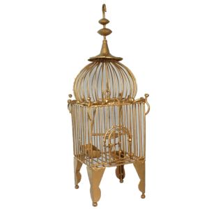 Vogelkäfig Gold H72 cm