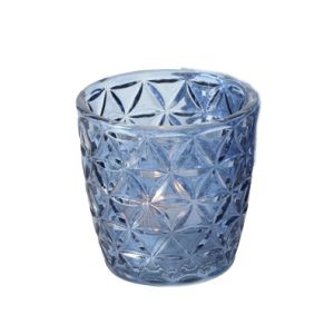 Windlicht Lumi Blau H7 cm