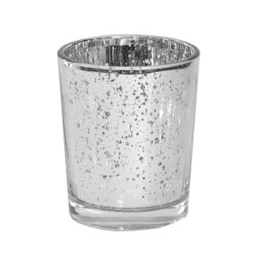 Teelichterhalter Mercury Silber H6,8 cm