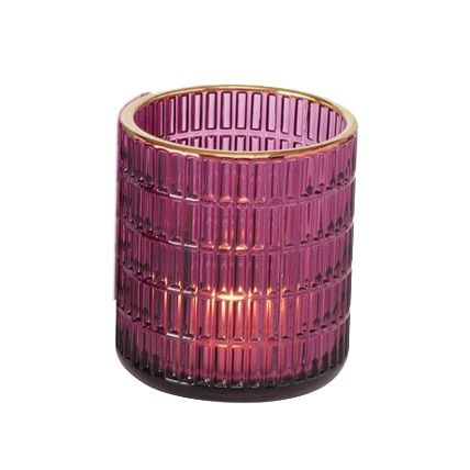 Windlicht Chio Pink H8,5 cm