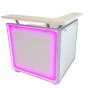 Bar mit Acryl-Glas-Front und LED-Beleuchtung Eckteil B100 cm