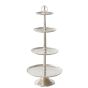 Etagere Silber H117 cm