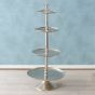 Etagere Silber H117 cm
