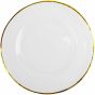 Platzteller Glas Goldrand D32 cm