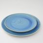 Tellerset Stonecast 2teilig Blau