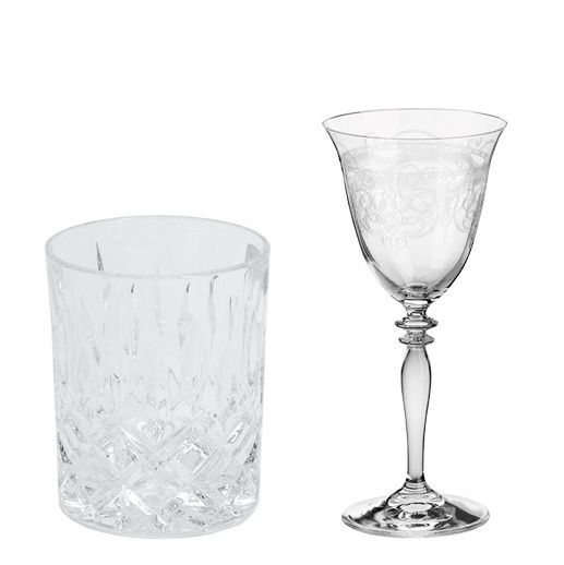 Weinglas Toskana mit Kristall-Tumbler