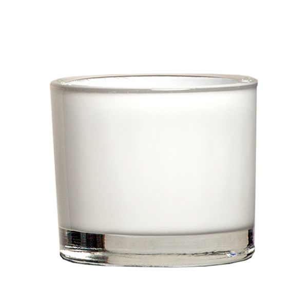 Windlicht Weiß D9 x H8 cm