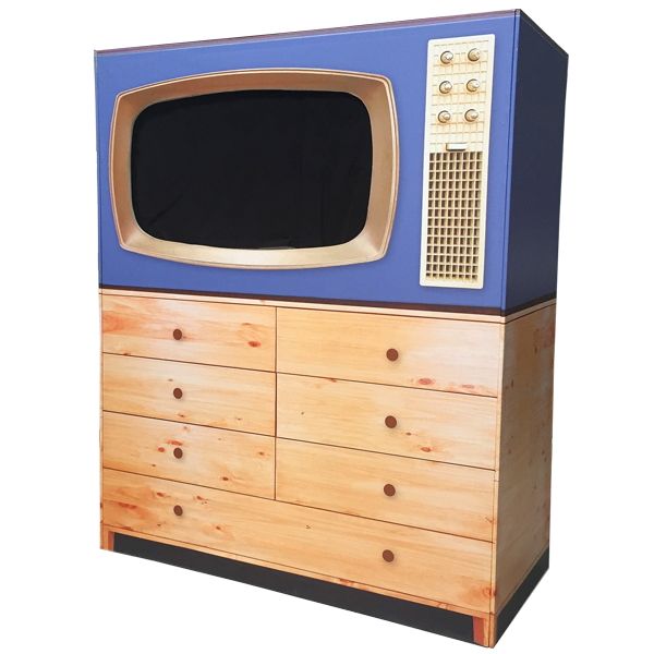 Display Blende RetroTV - Blau