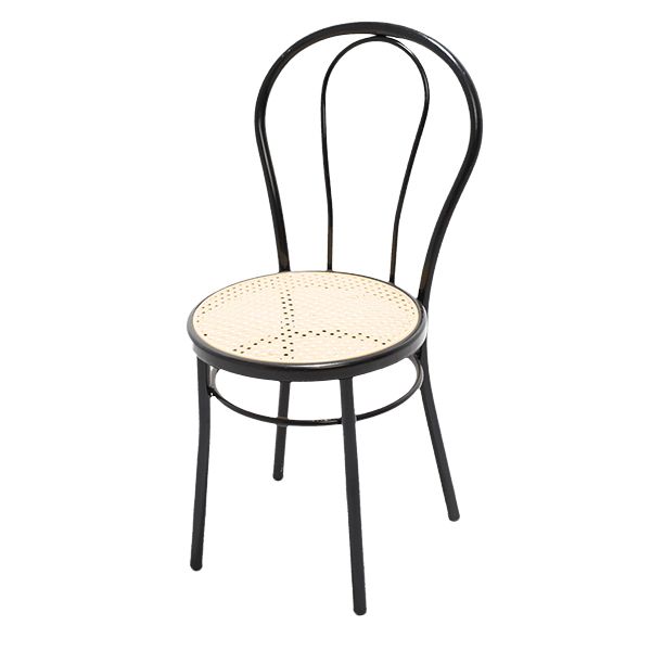 Bistrostuhl mit Korbgeflecht