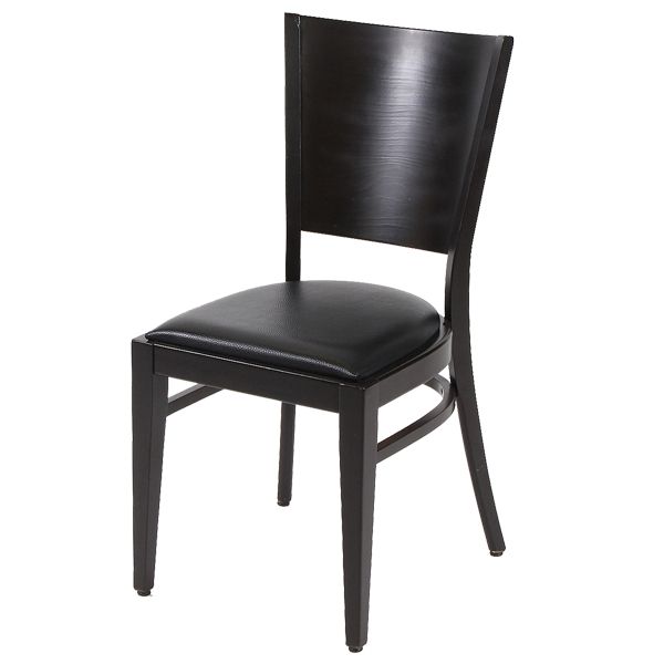 Holzstuhl mit Sitzpolster