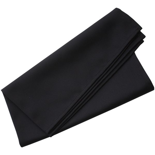 Serviette Stoff Schwarz B50 x T50 cm
