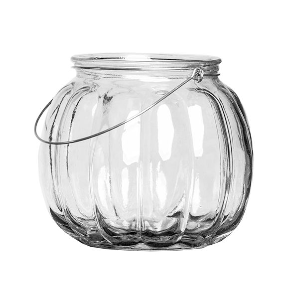 Vase Vintage gerippt D14 cm