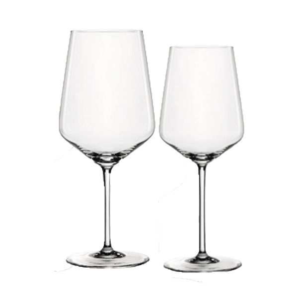 Glasset Style 2teilig Rot&Weiss