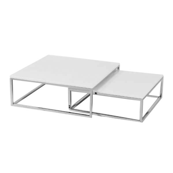 Beistelltisch zweiteilig B75 x T75 cm