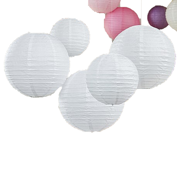 Lampion Weiß D45 cm