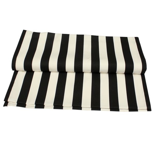 Läufer Schwarz-Weiß B230 x T30 cm