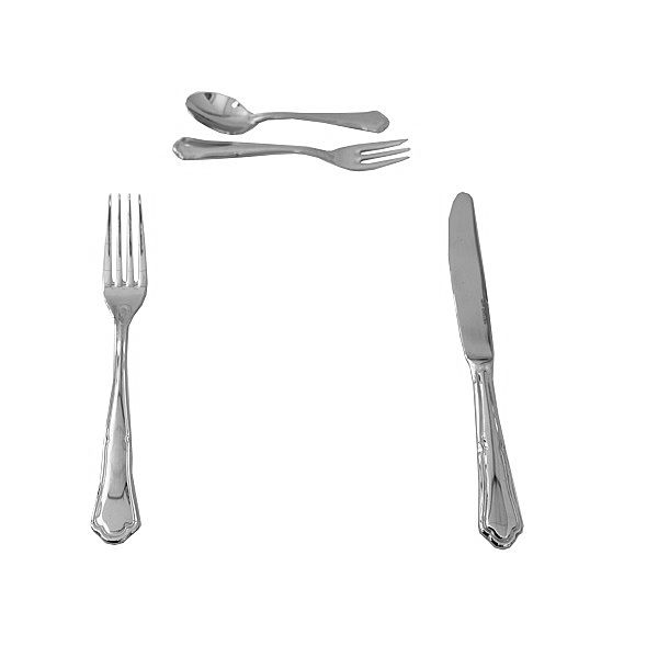 Bestecksatz Chippendale 4teilig