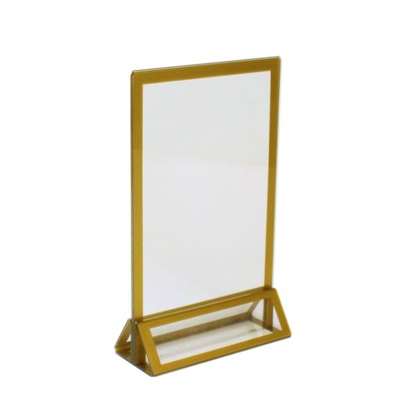 Tischaufsteller Gold H21 cm